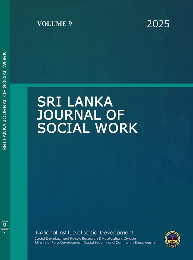 Sri Lanka Journal of Social Work 2025 V1