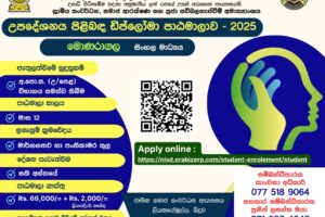 උපදේශනය පිළිබඳ ඩිප්ලෝමා පාඨමාලාව 2025