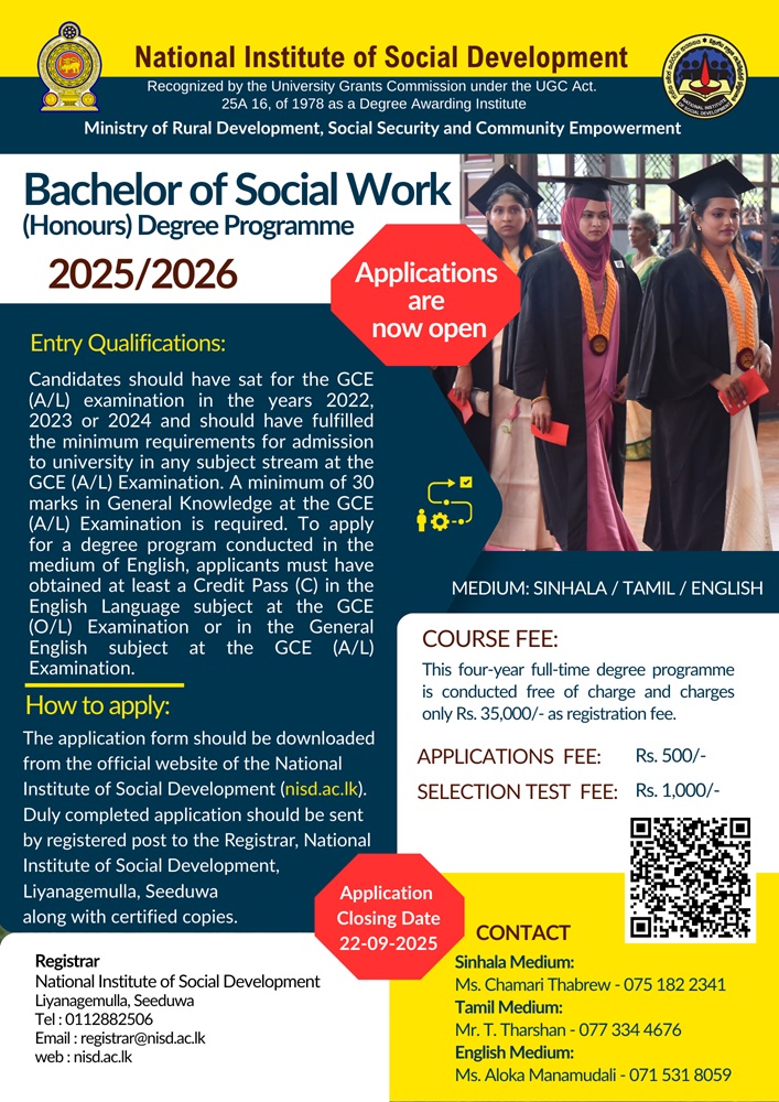 Bachelor of Social Work 2025/26 - 1