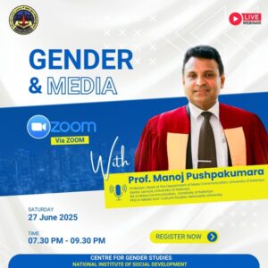 CGS Webinar Series on “Gender and Media”