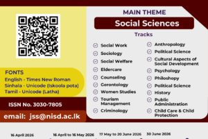 Journal of Social Sciences Flyer – 2026